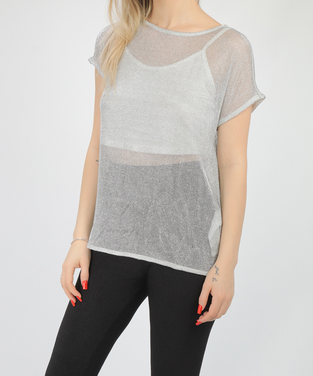 Tricou s.Oliver, argintiu, 36