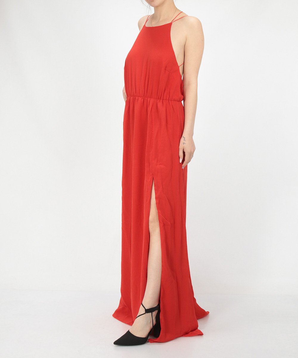 Rochie lunga Make Way, rosu, 38