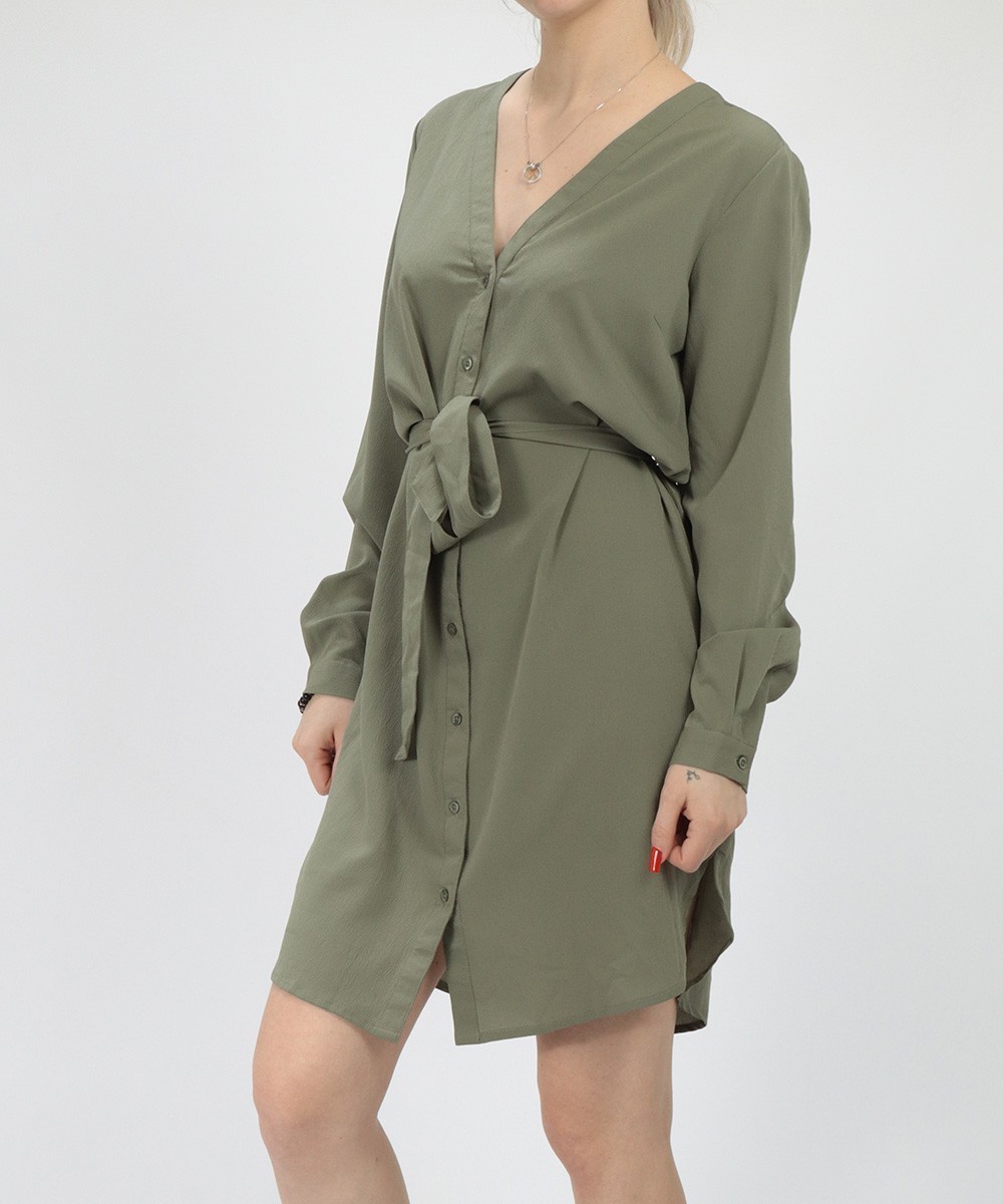 Rochie scurta BUBBLEROOM, verde, 36 - 1 | YEO