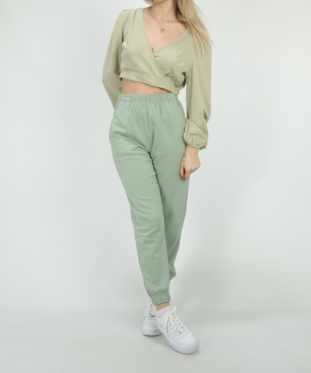 Top SHEIN, verde, S