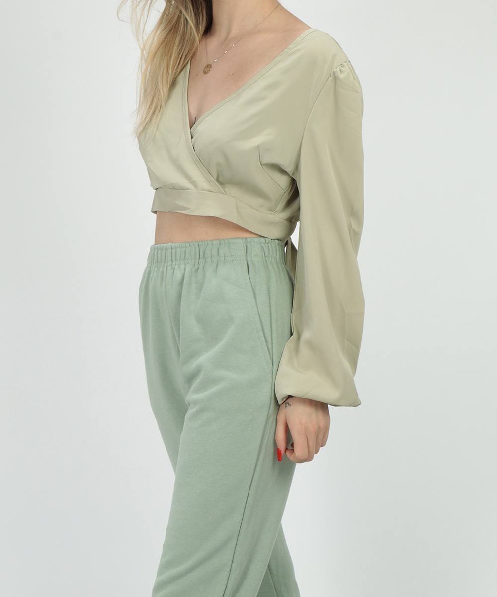 Top SHEIN, verde, S - 1 | YEO