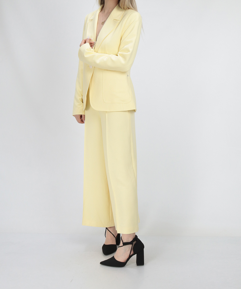 Pantaloni Comma, galben