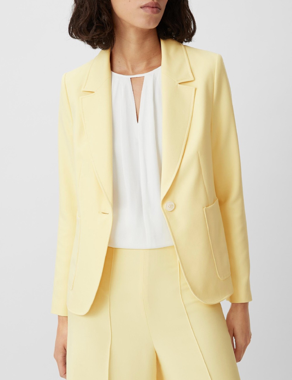 Pantaloni Comma, galben - 1 | YEO