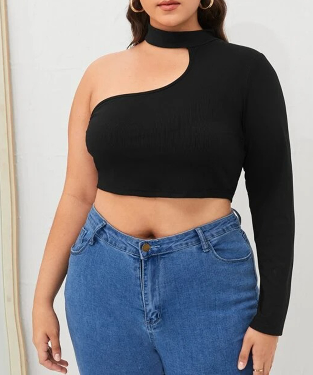 Top SHEIN CURVE, negru, 2XL
