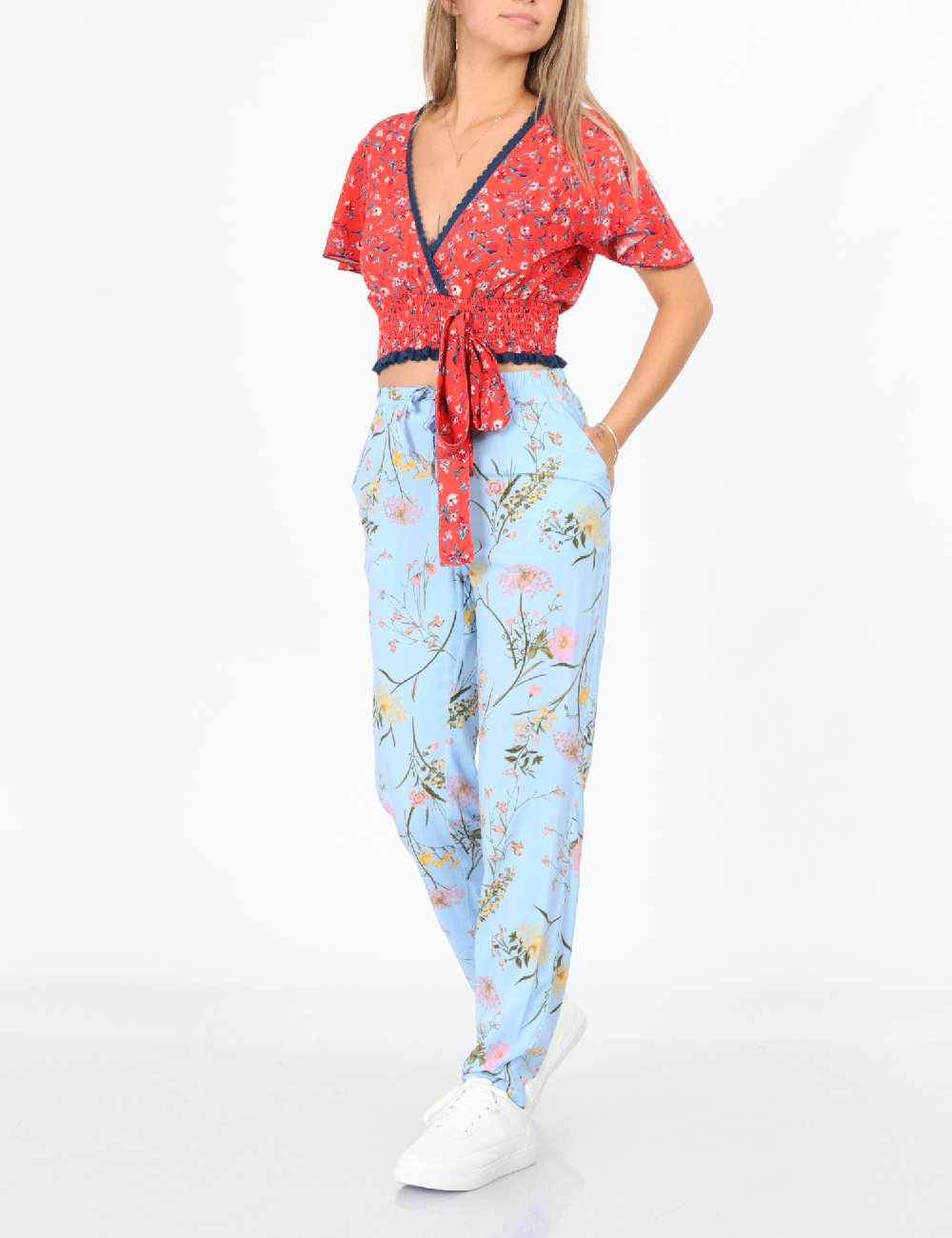 Pantaloni Vero Moda, albastru, XS