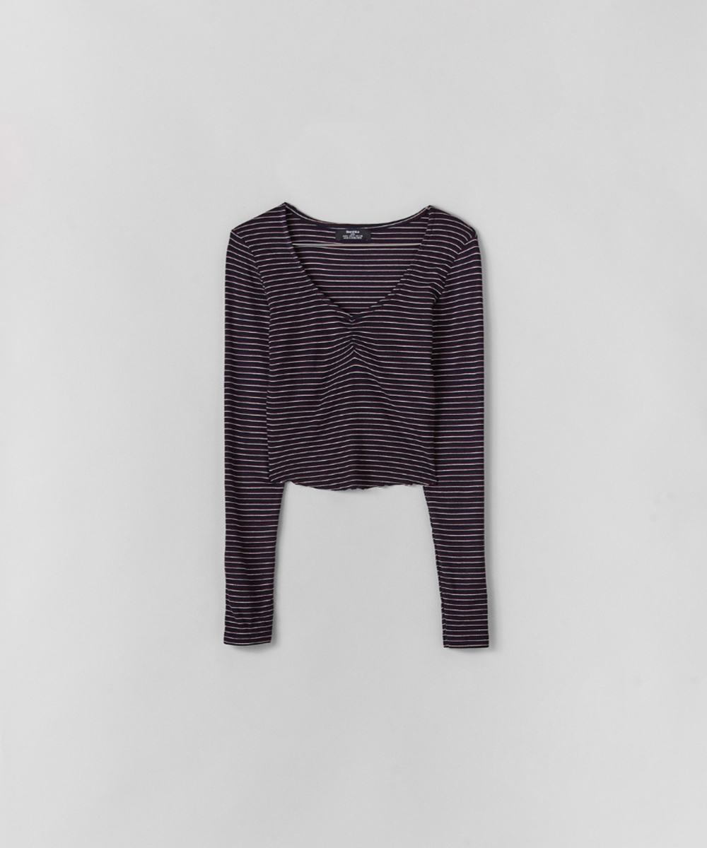 Top Bershka, bleumarin