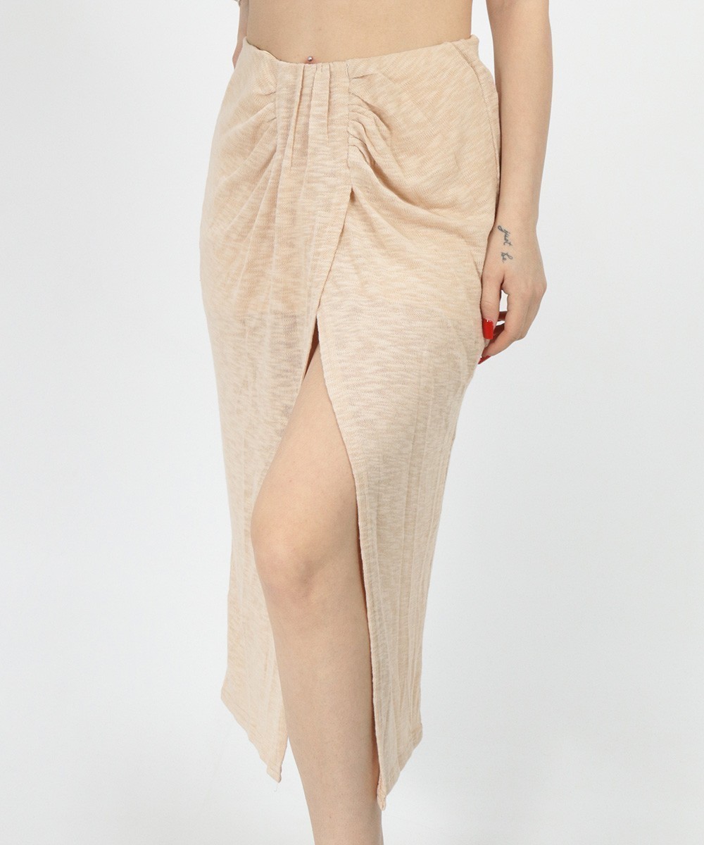 Fusta SHEIN, crem, S - 1 | YEO