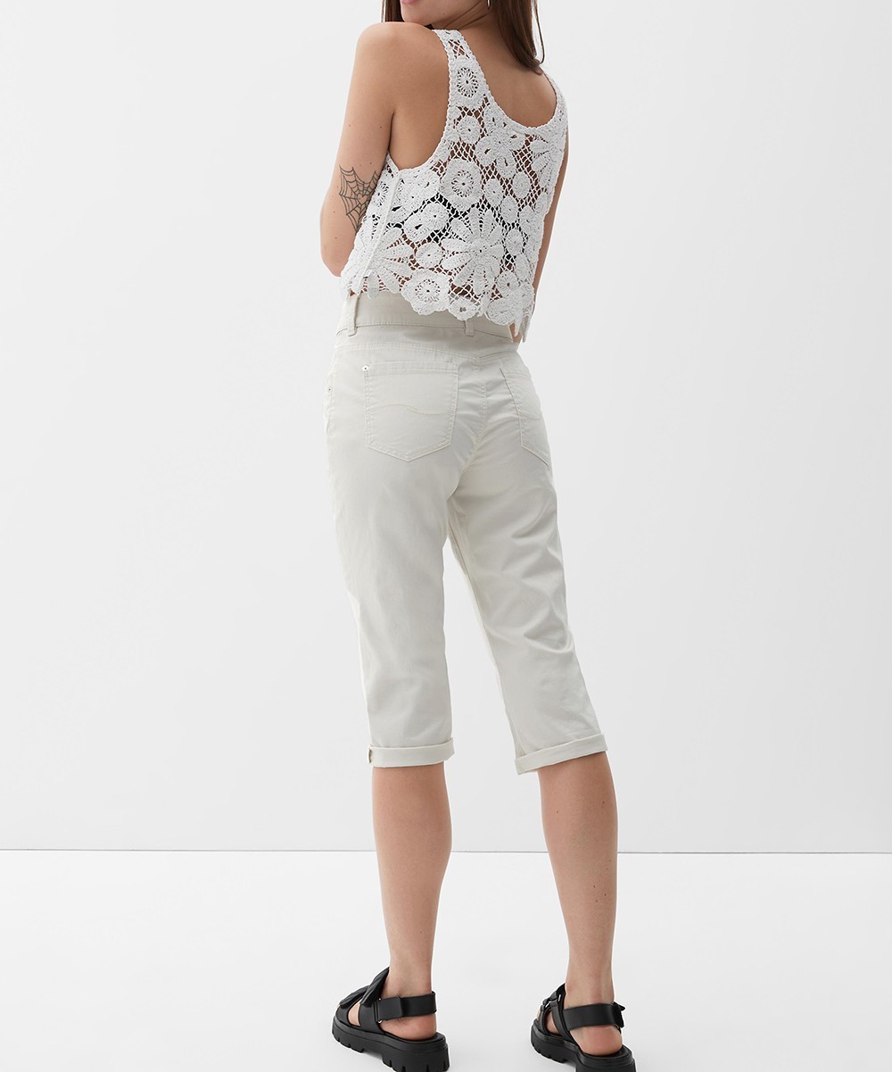 Pantaloni scurti s.Oliver, ecru - 1 | YEO