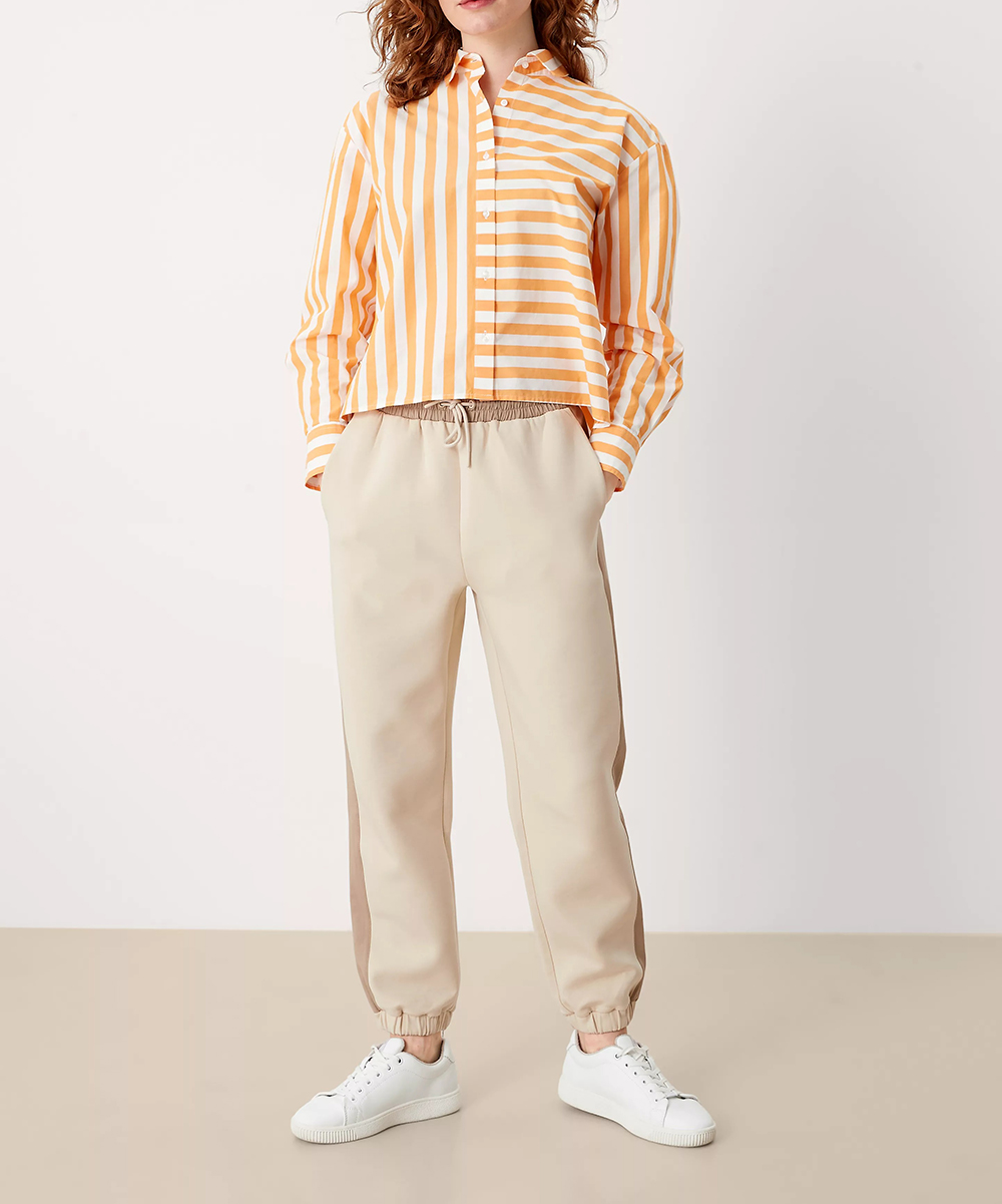Pantaloni s.Oliver, crem