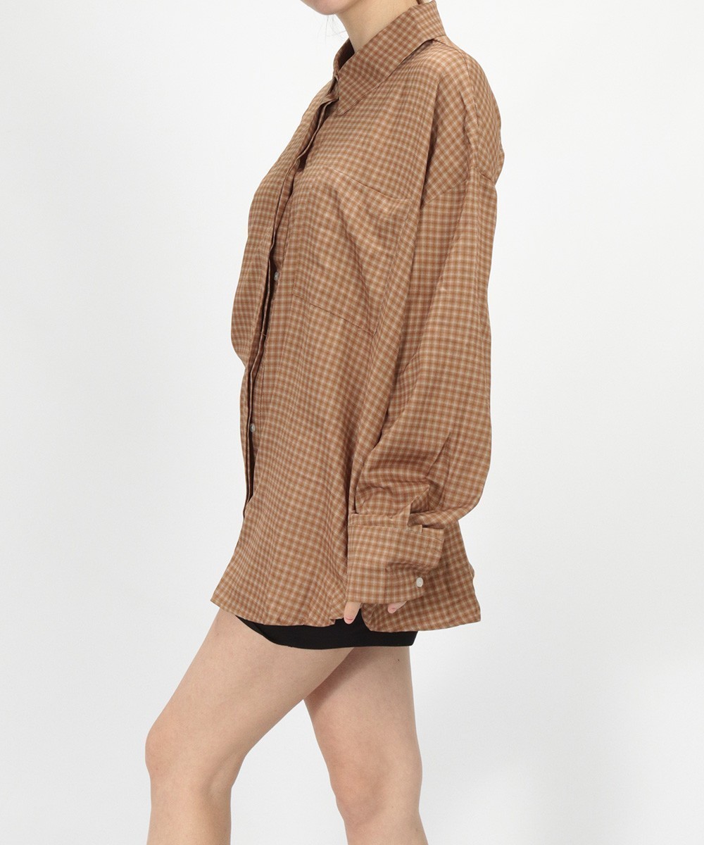 Camasa SHEIN, maro, S - 1 | YEO