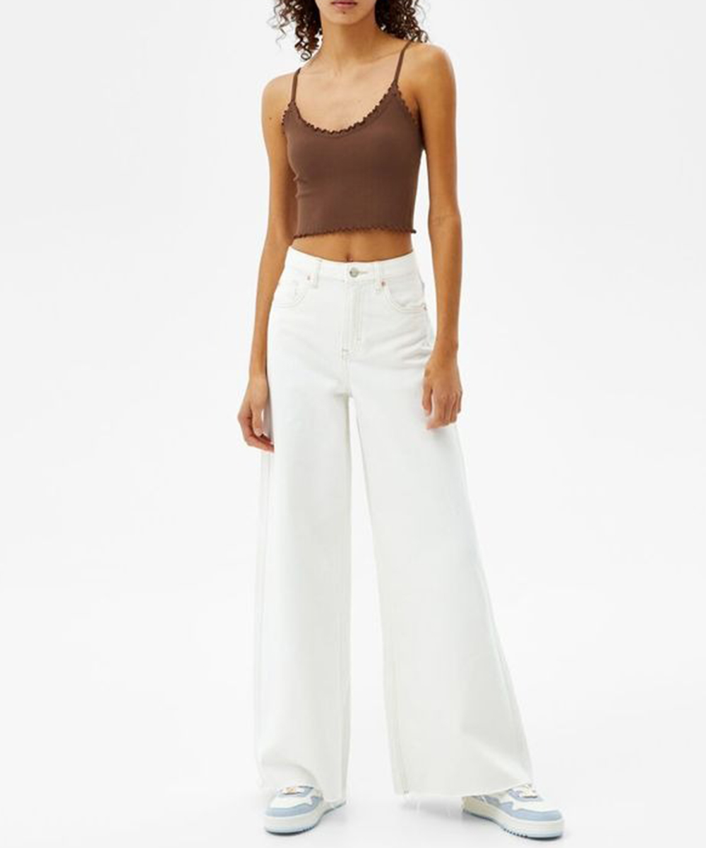 Top Bershka, maro, XS-S