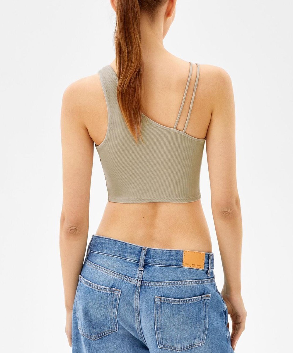 Top Bershka, crem, L - 1 | YEO