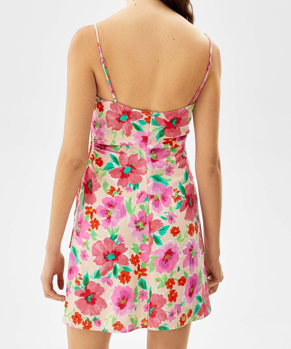 Rochie scurta Bershka, floral - 1 | YEO