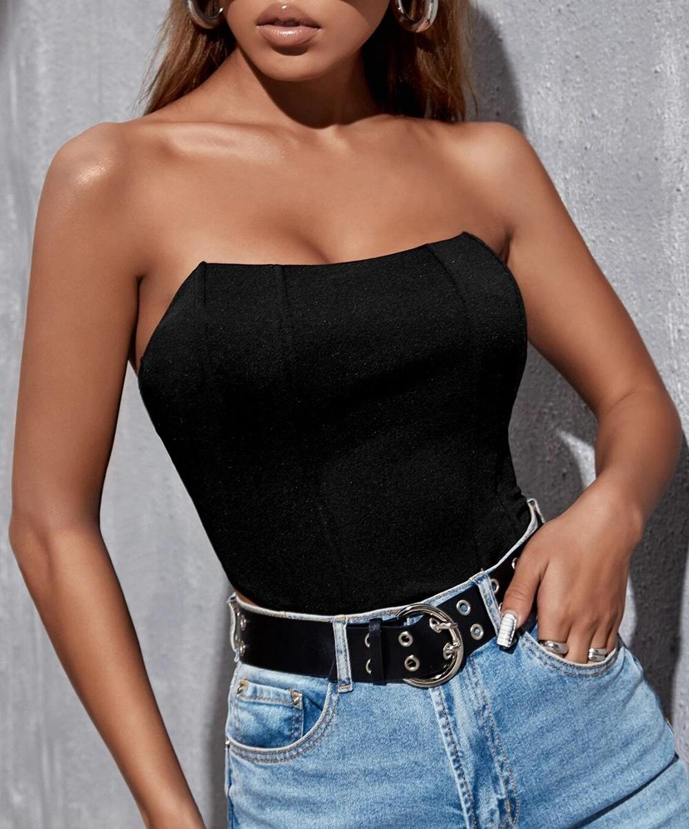 Top SHEIN, negru