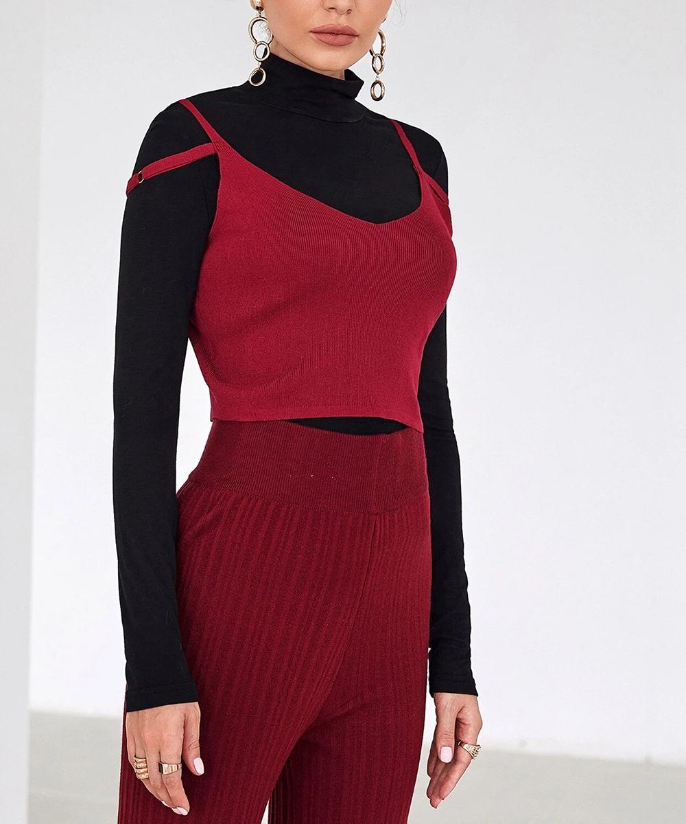 Top shein, rosu, m