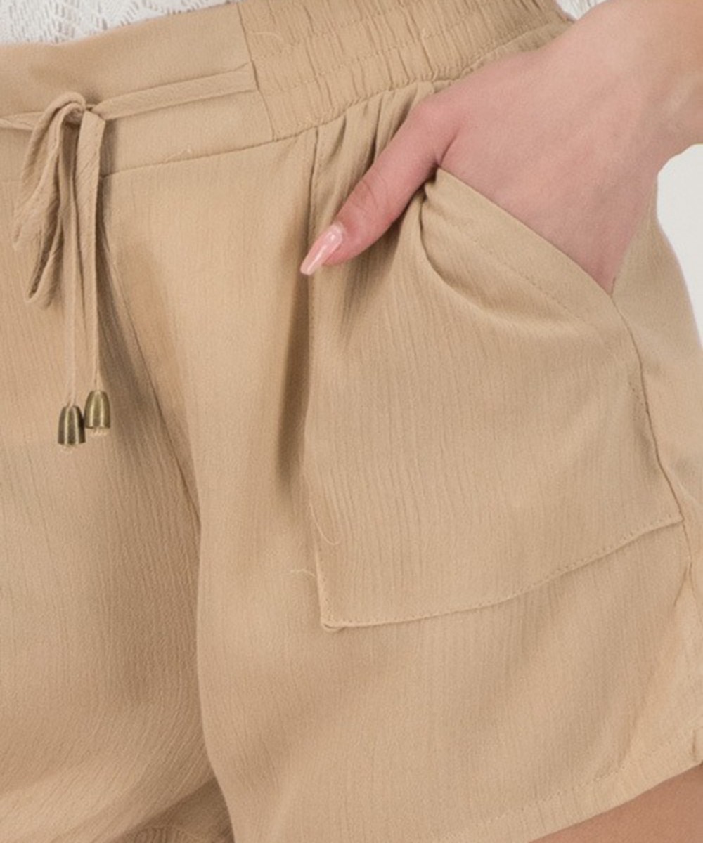 Pantaloni scurti Hailys, crem, S - 1 | YEO