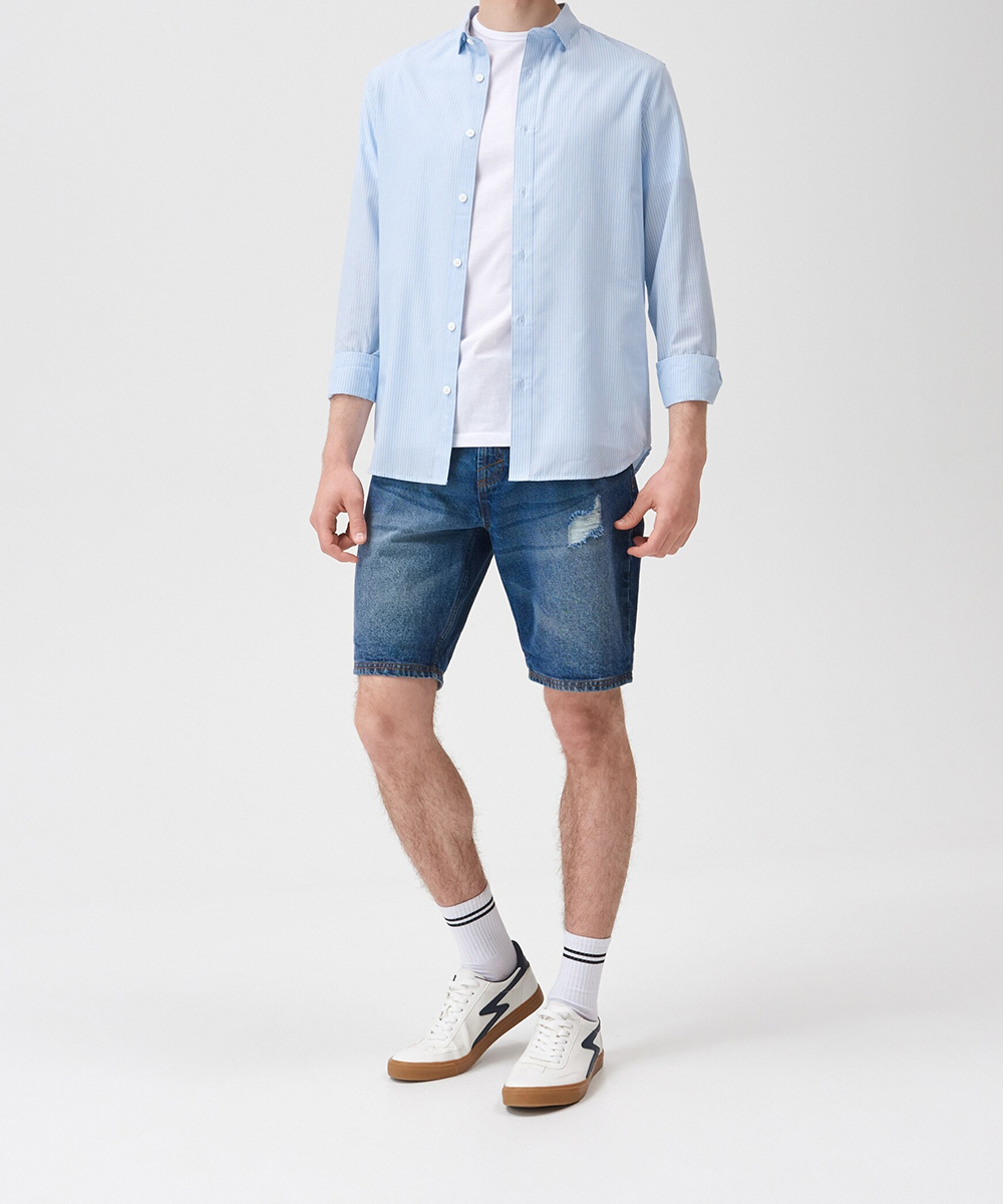 Pantaloni scurti Sinsay, albastru, 28