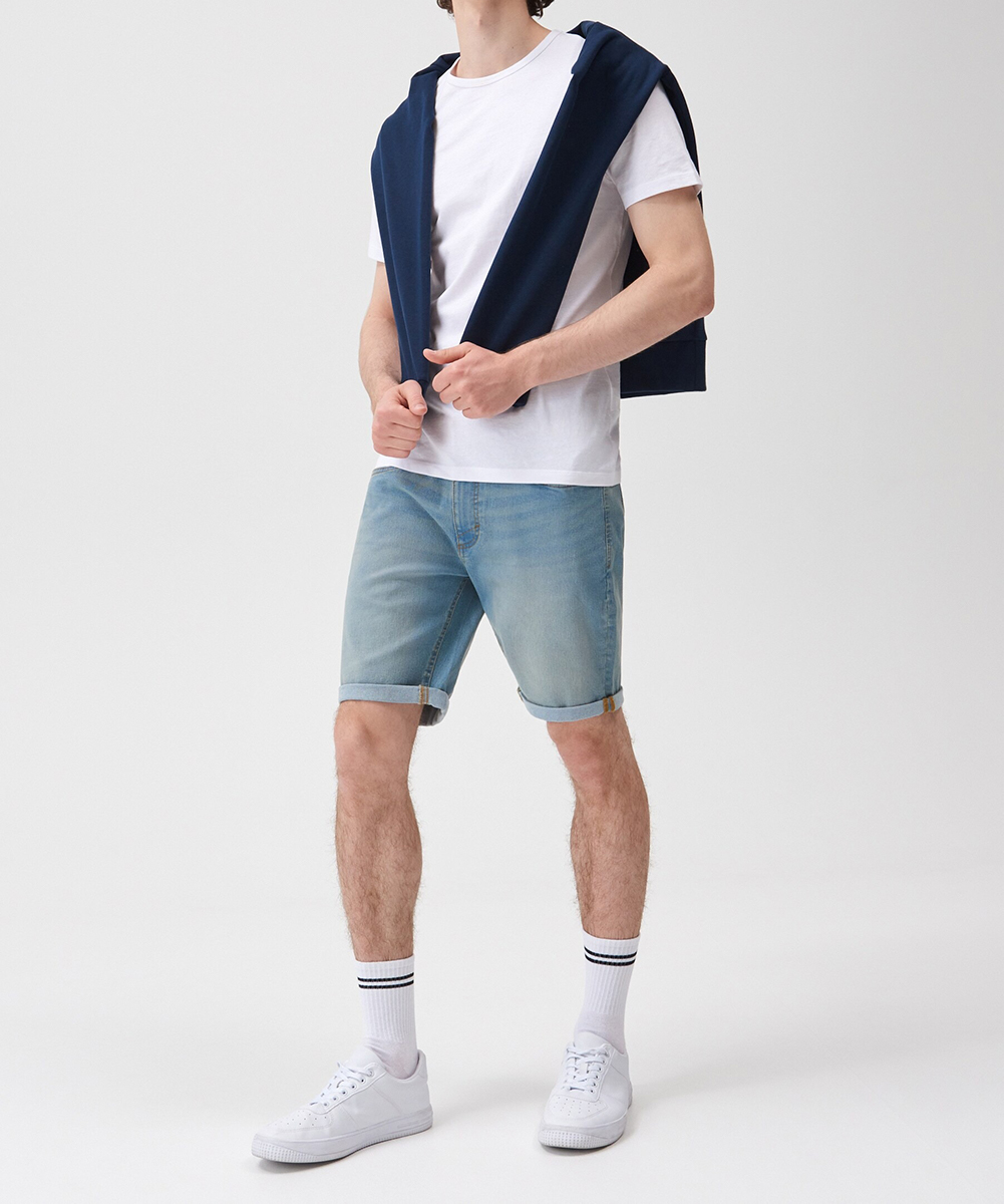 Pantaloni scurti Sinsay, albastru, 28