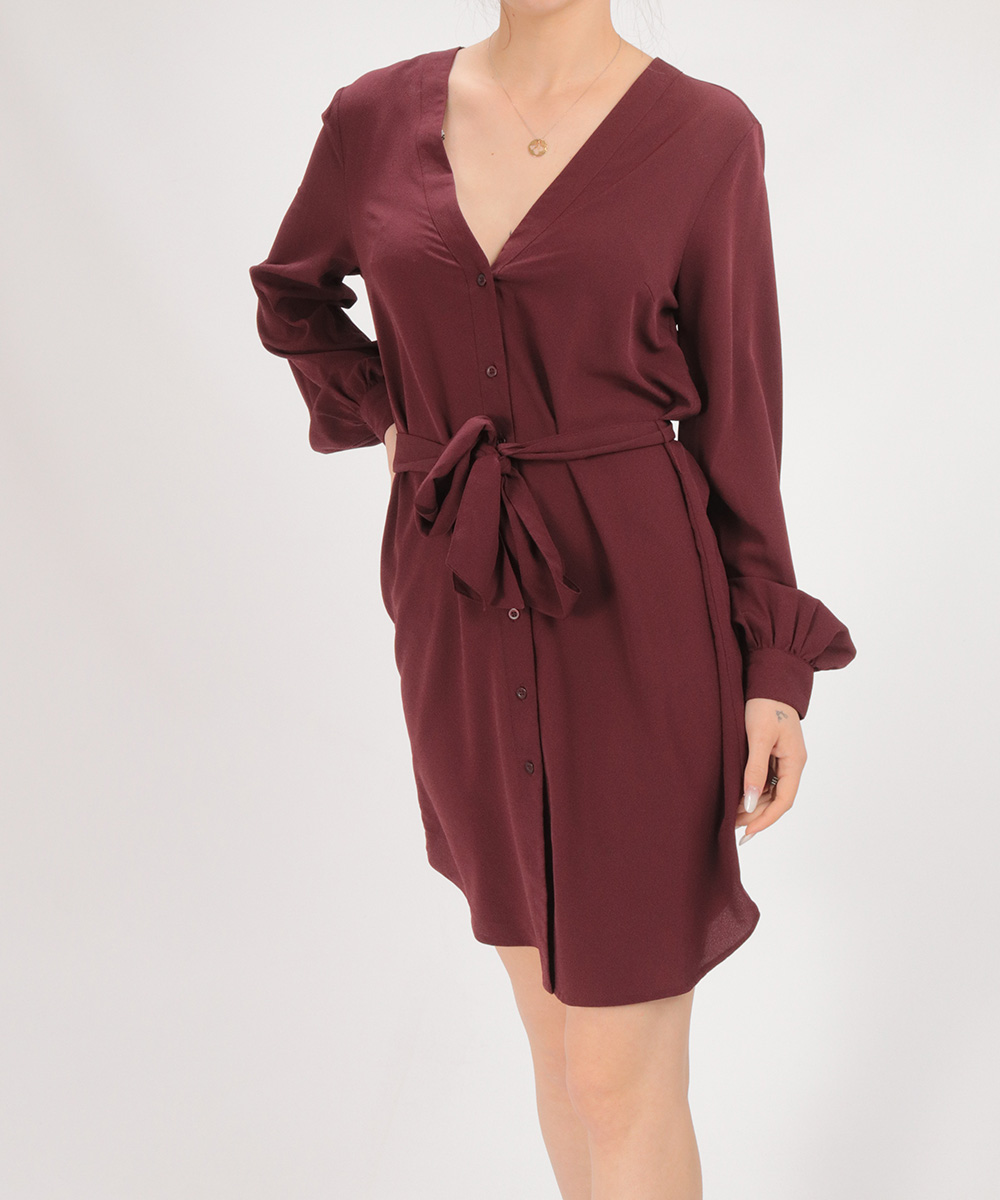 Rochie scurta BUBBLEROOM, visiniu, 36