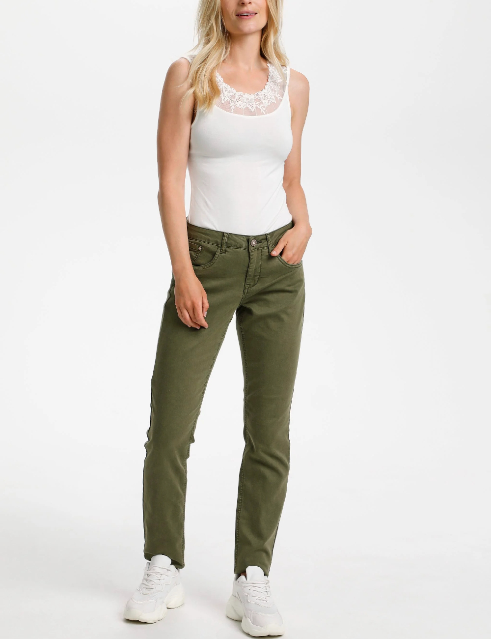 Blugi Cream, verde, 31