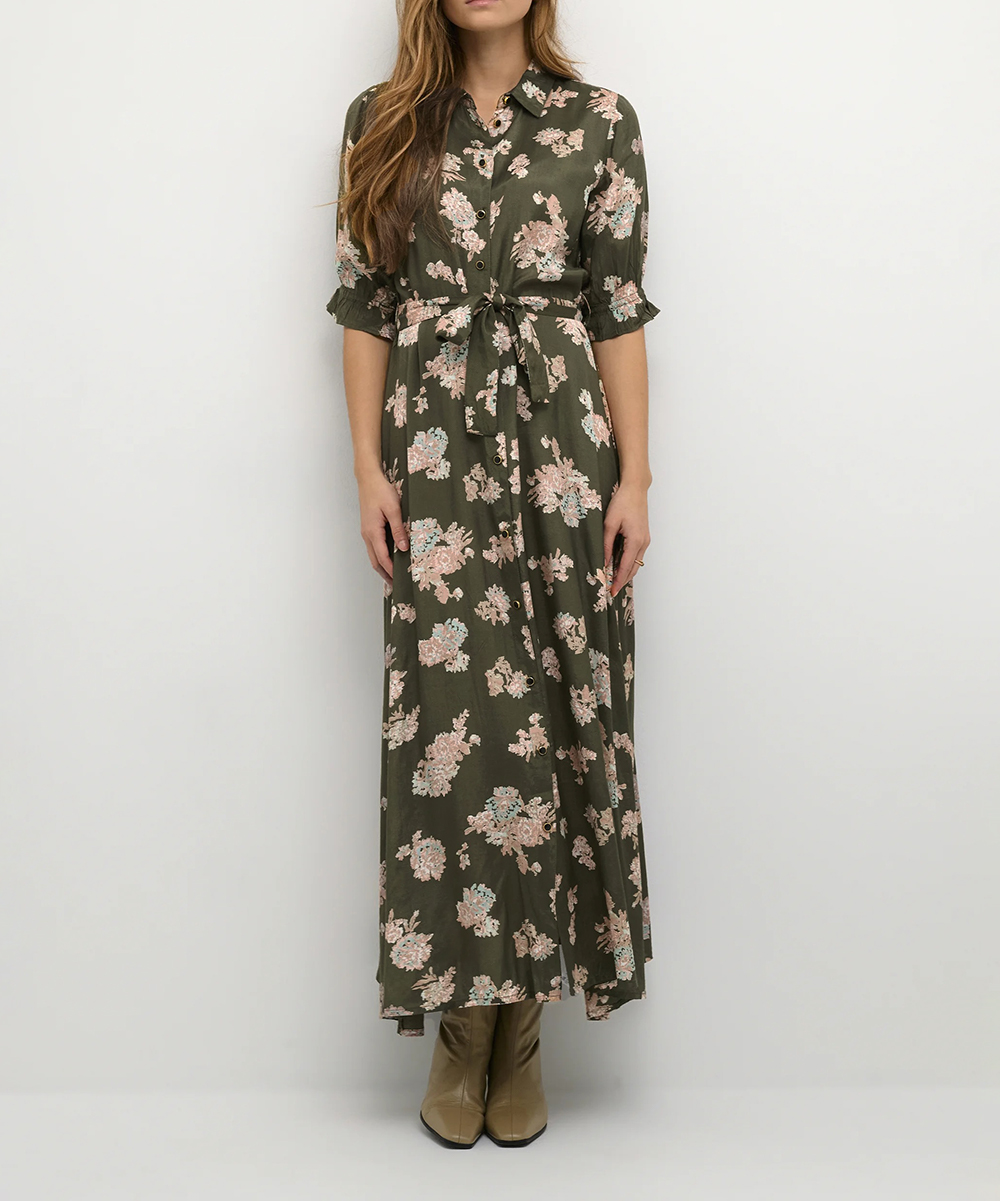 Rochie lunga Kaffe, verde