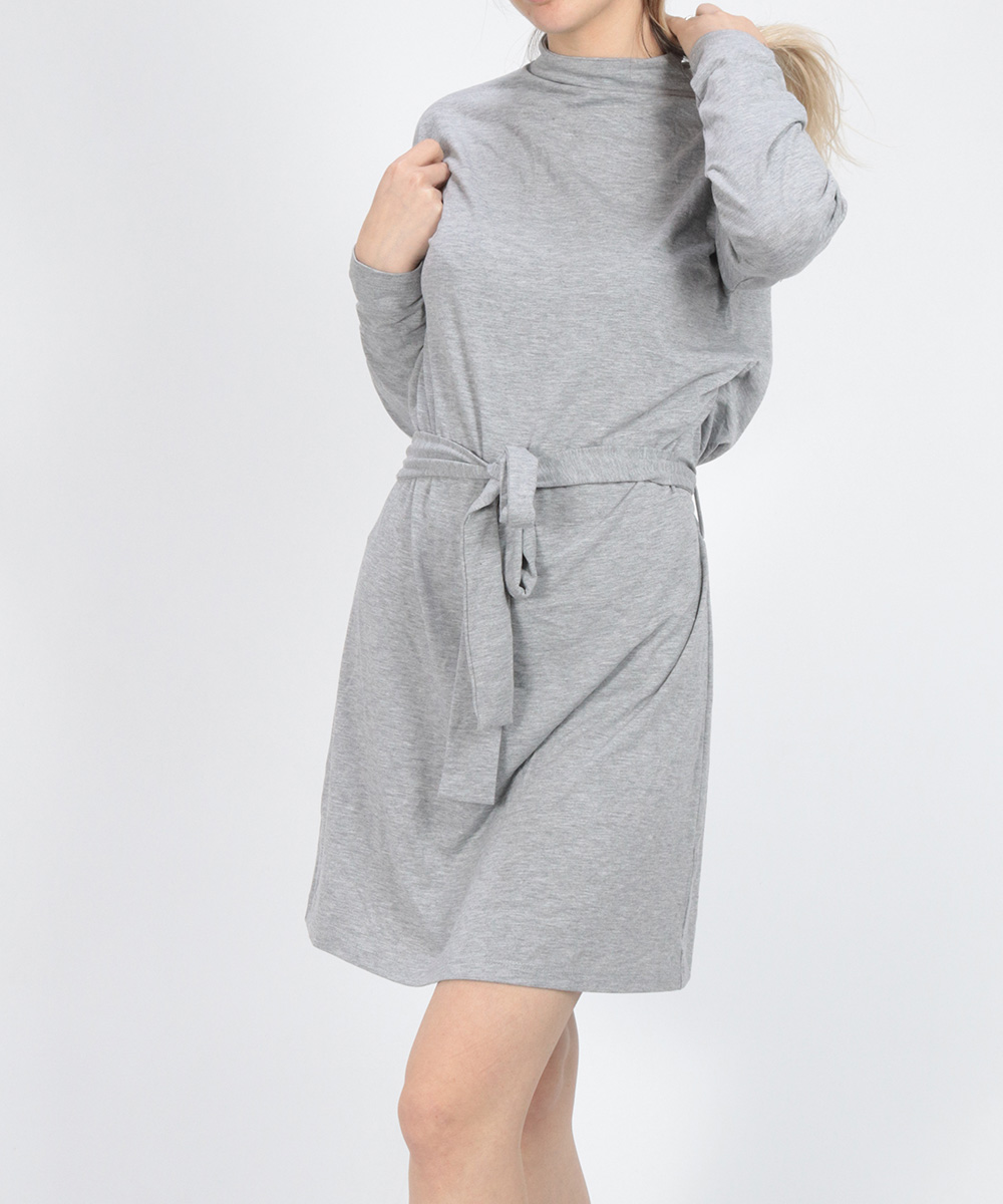Rochie scurta BUBBLEROOM, gri, S