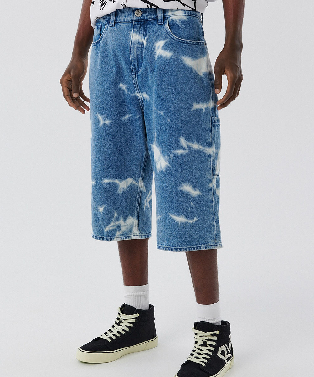 Pantaloni scurti CROPP, albastru, 28