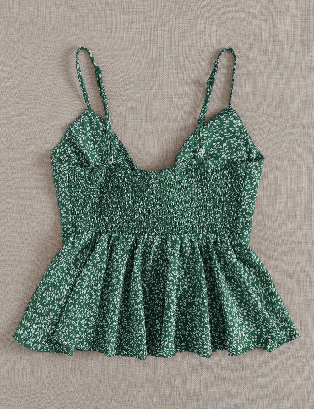 Top SHEIN, verde inchis, XL - 1 | YEO