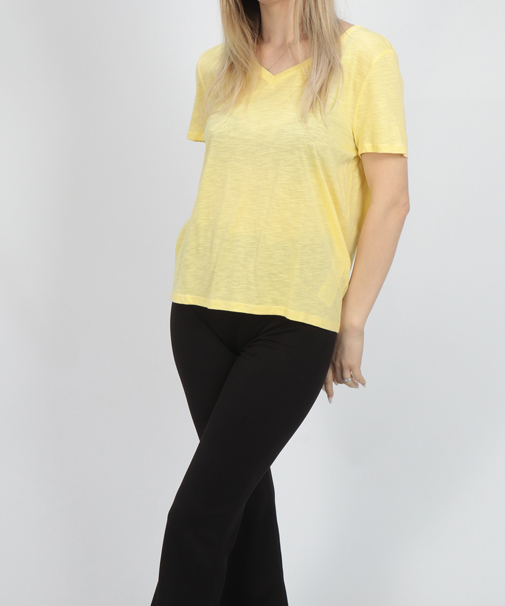 Tricou pieces, galben, xs