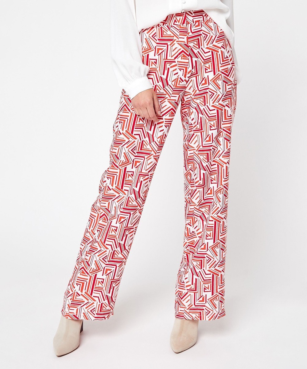 Pantaloni Vila, rosu, 34 - 1 | YEO
