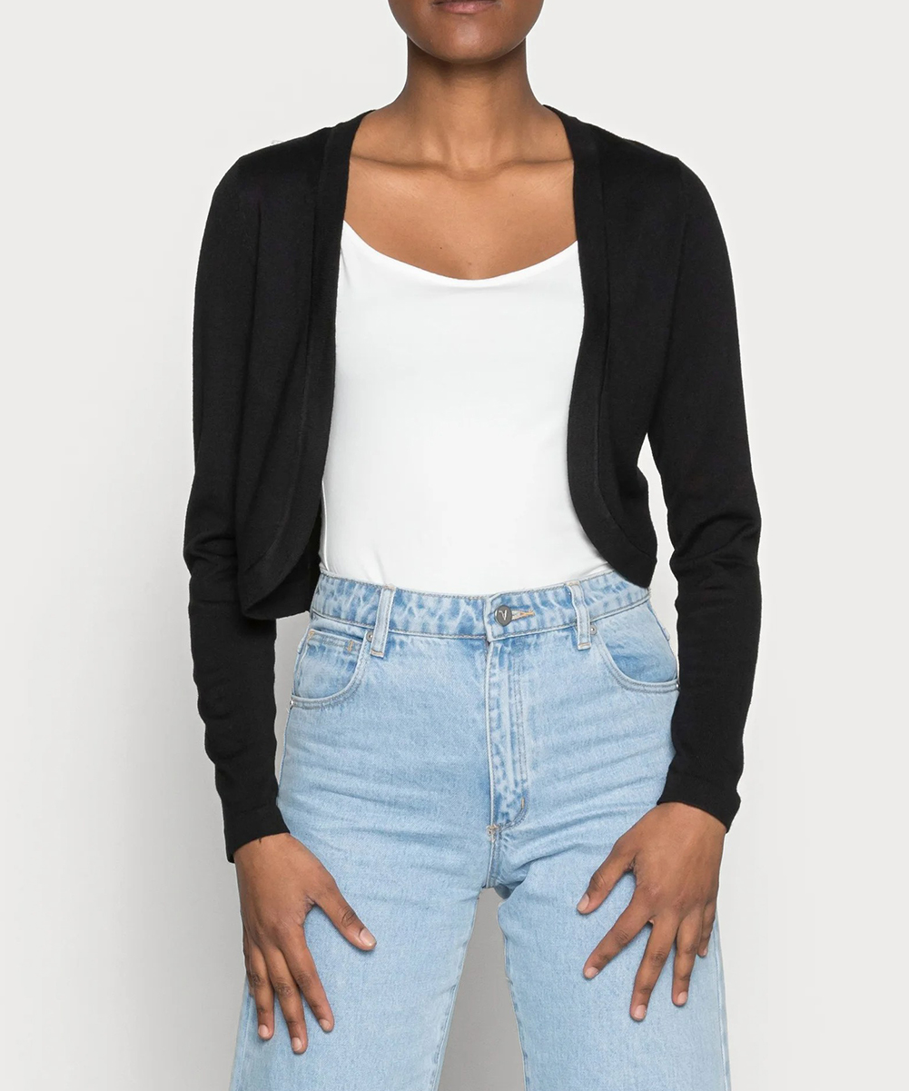 Bolero Kaffe, negru, L