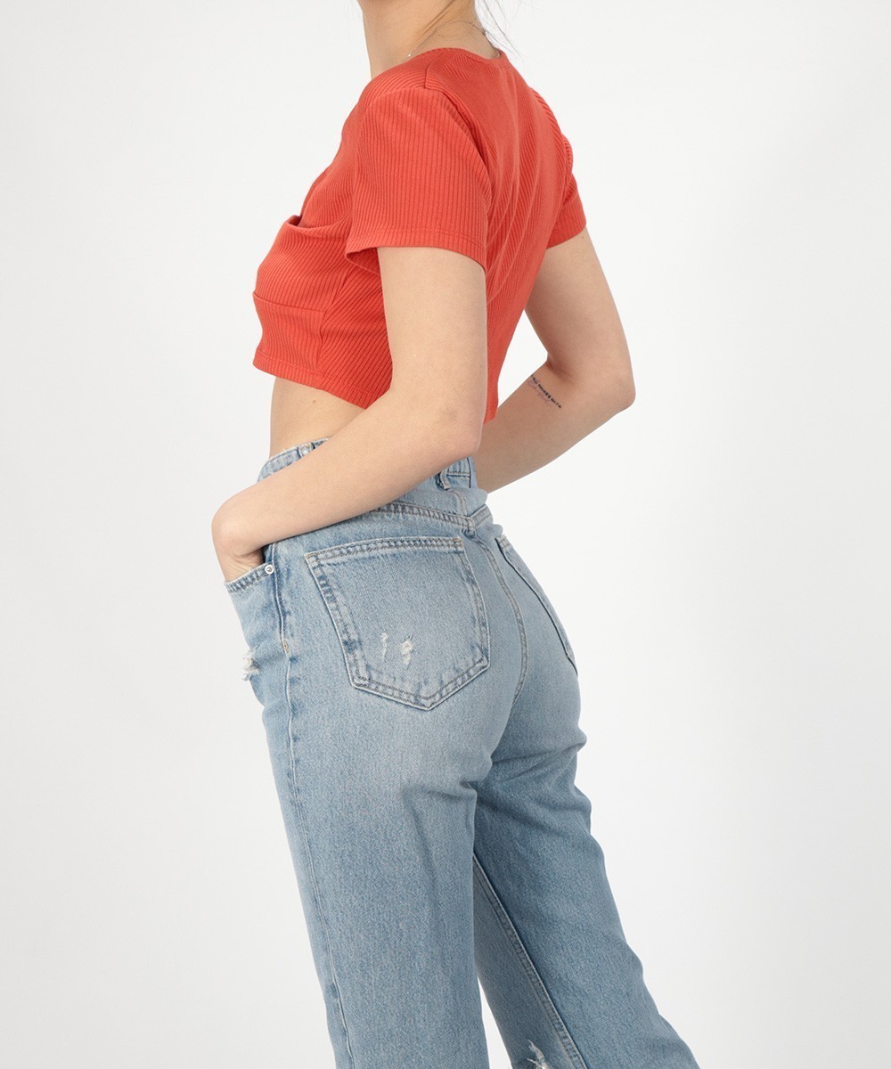 Top Vero Moda, portocaliu, M - 1 | YEO
