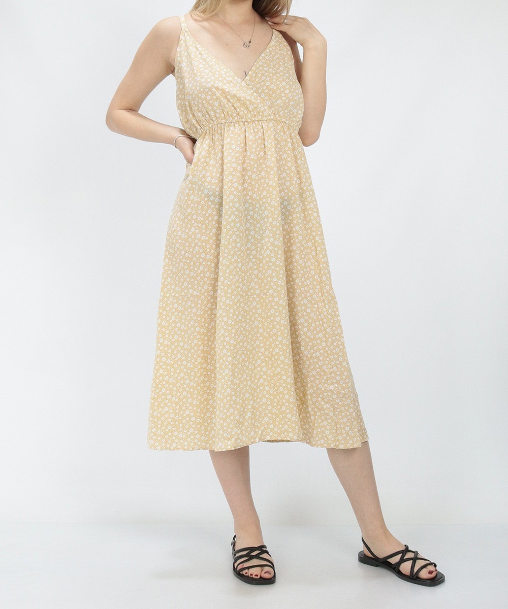 Rochie medie SHEIN, galben, XS