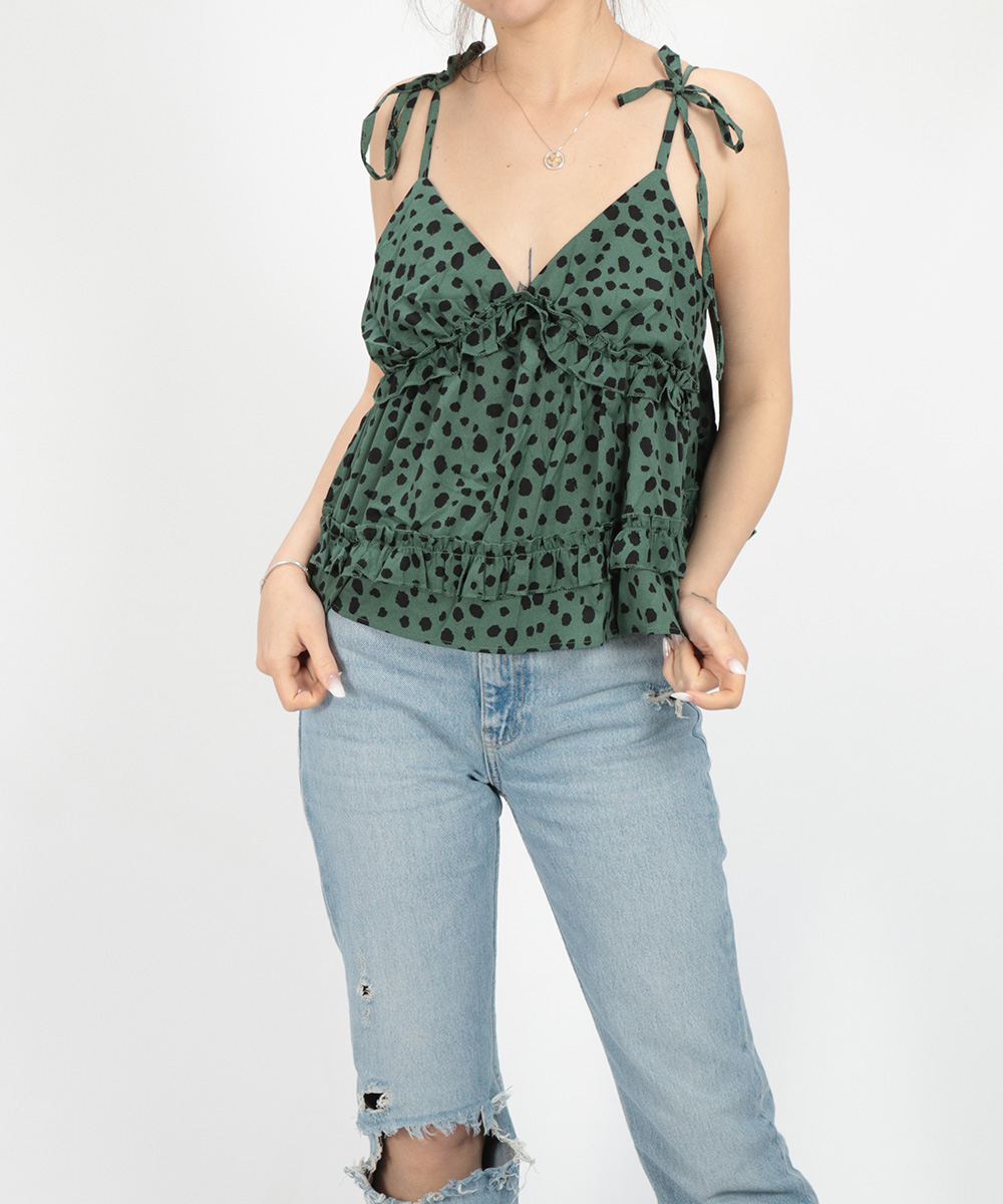 Top SHEIN, verde, M
