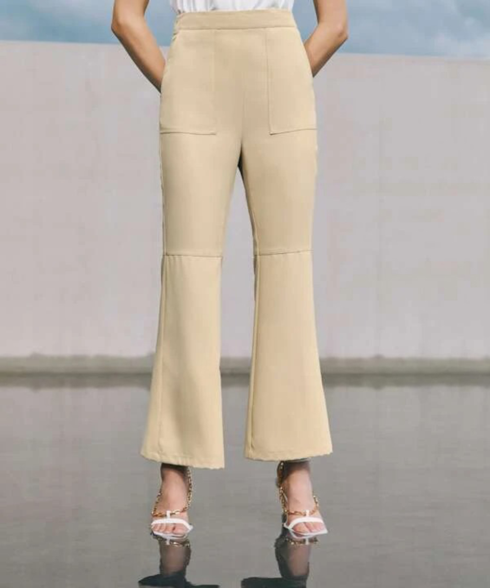 Pantaloni shein, crem, l