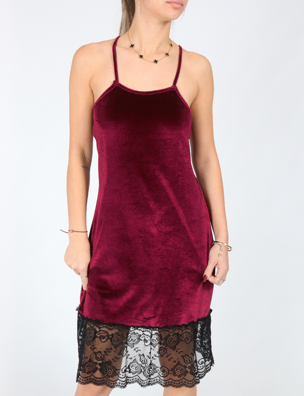 Rochie scurta de noapte SHEIN, visiniu