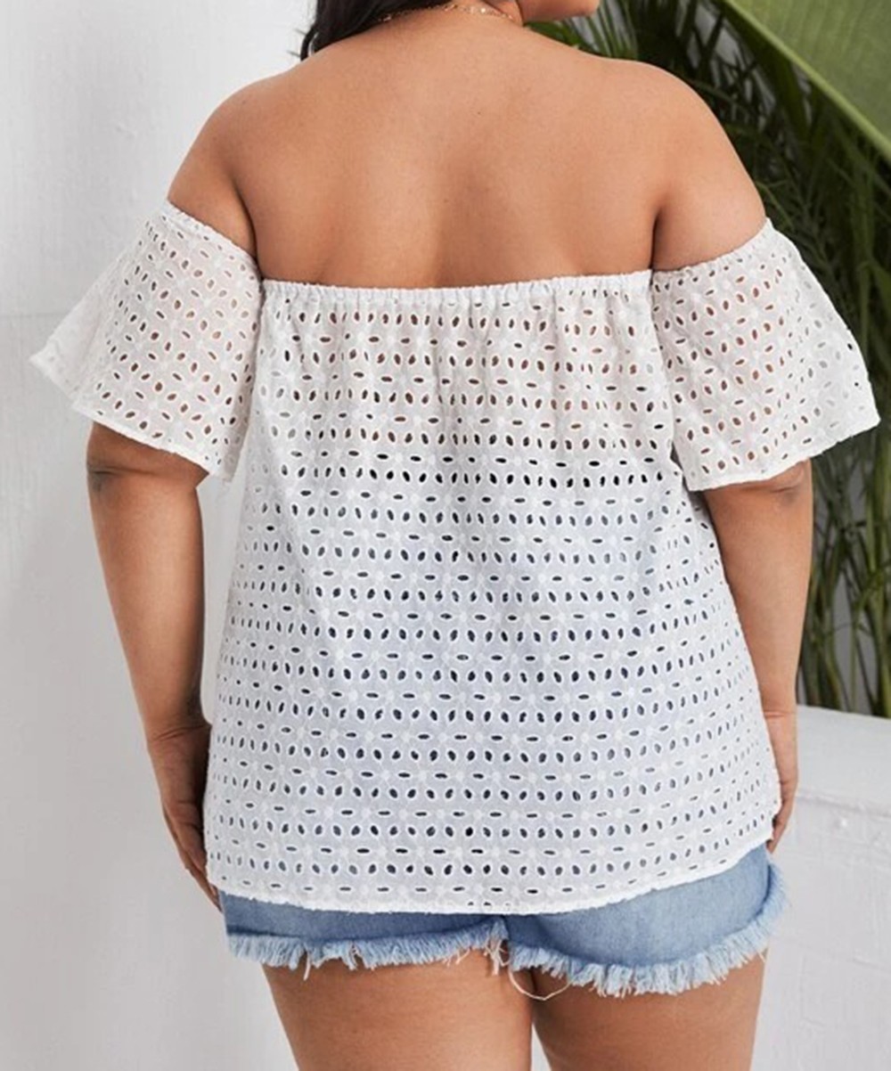 Bluza SHEIN CURVE, alb, 2XL - 1 | YEO