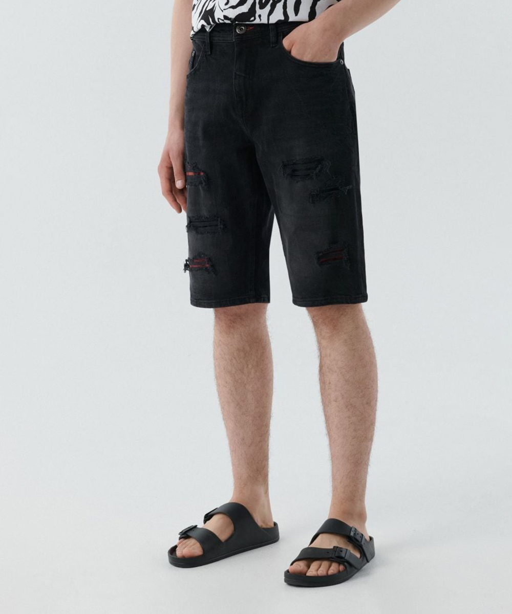 Pantaloni scurti CROPP, negru, 28