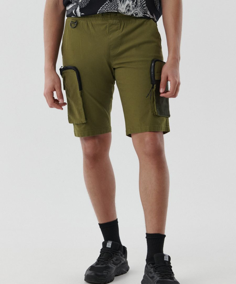 Pantaloni scurti CROPP, verde, 28
