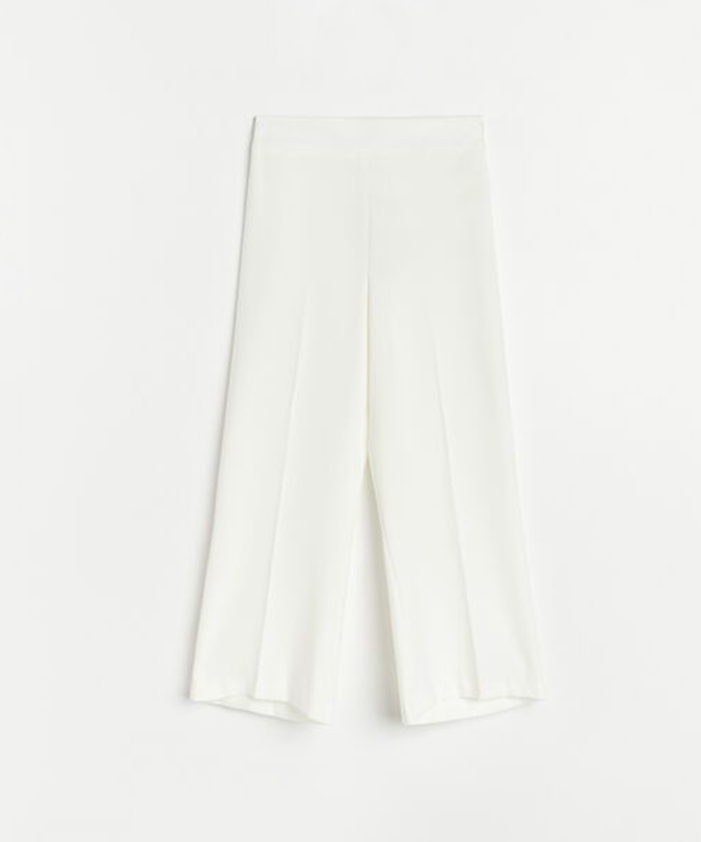 Pantaloni Reserved, alb, 46
