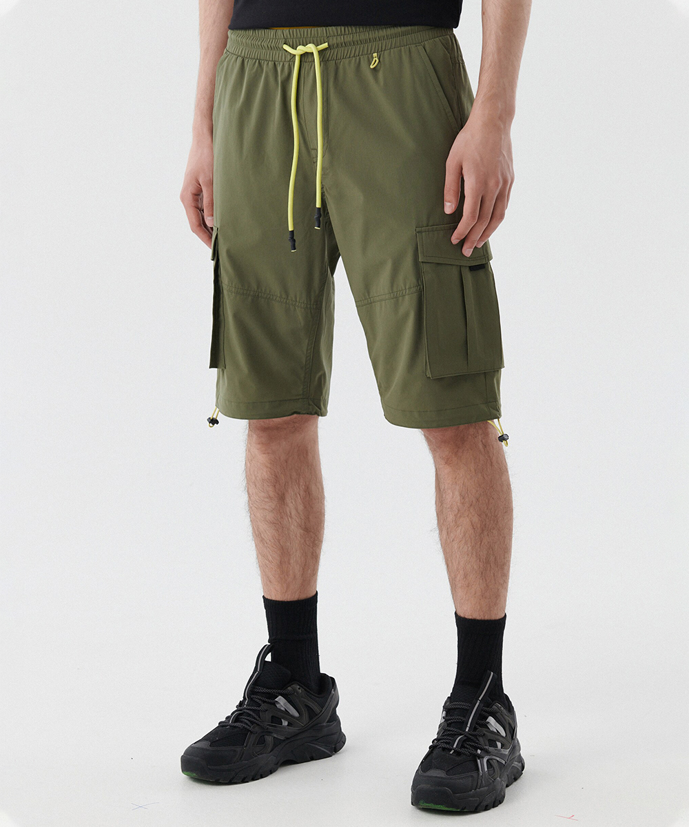 Pantaloni scurti CROPP, verde inchis