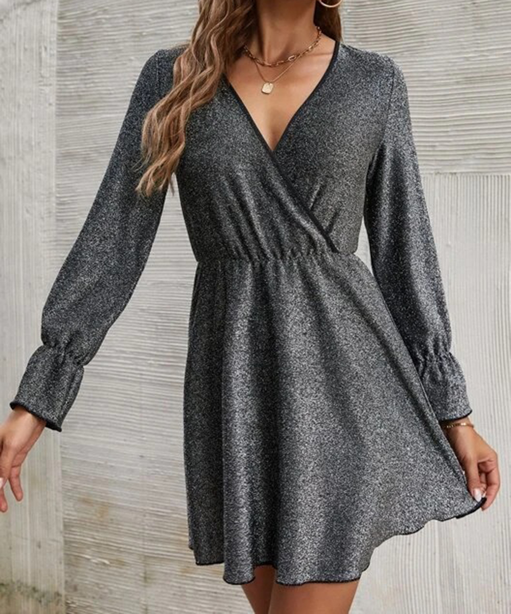 Rochie scurta SHEIN, gri