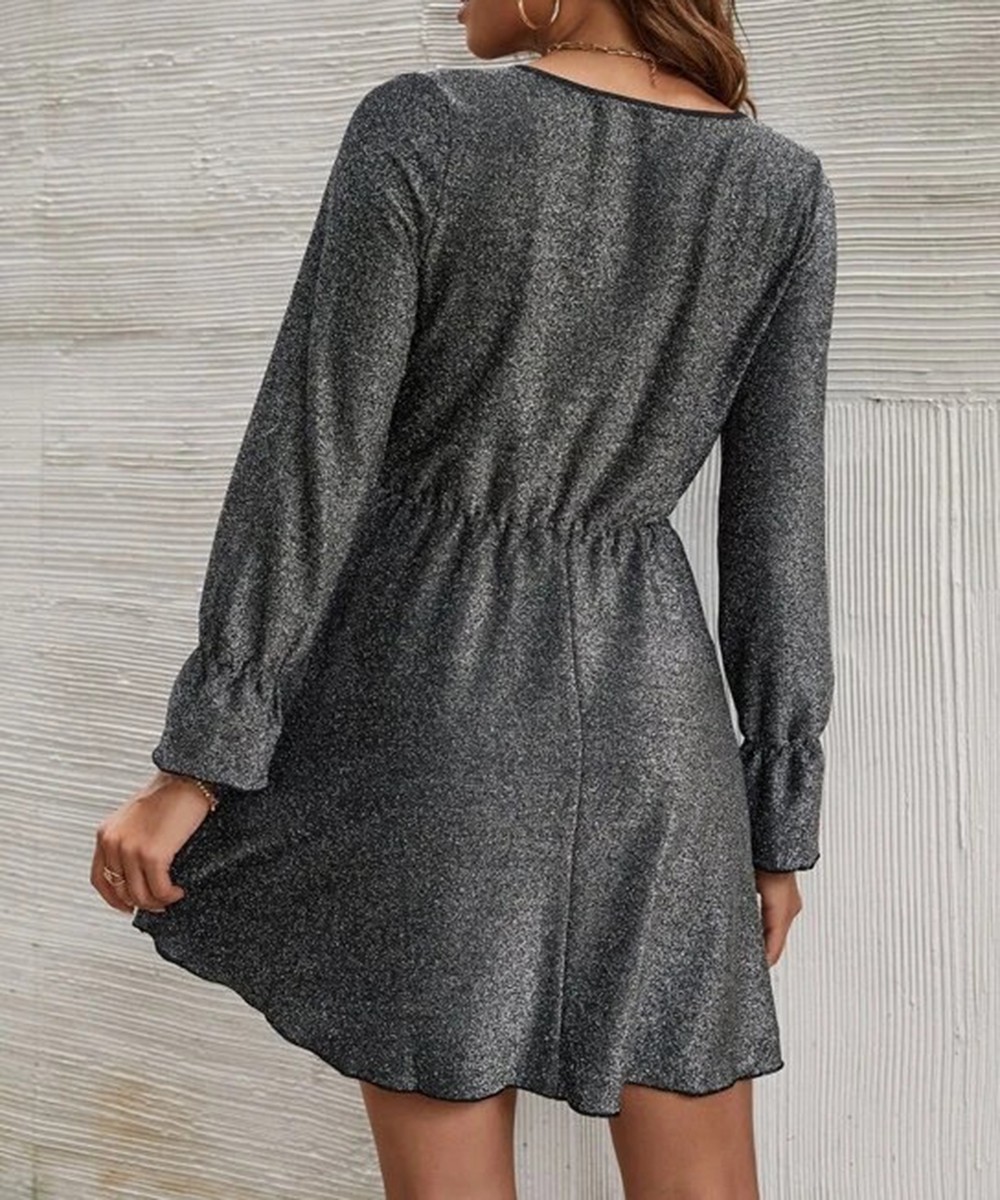 Rochie scurta SHEIN, gri - 1 | YEO