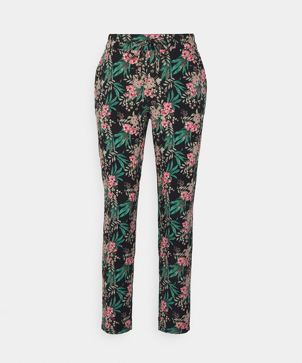 Pantaloni Vero Moda, negru floral, XL
