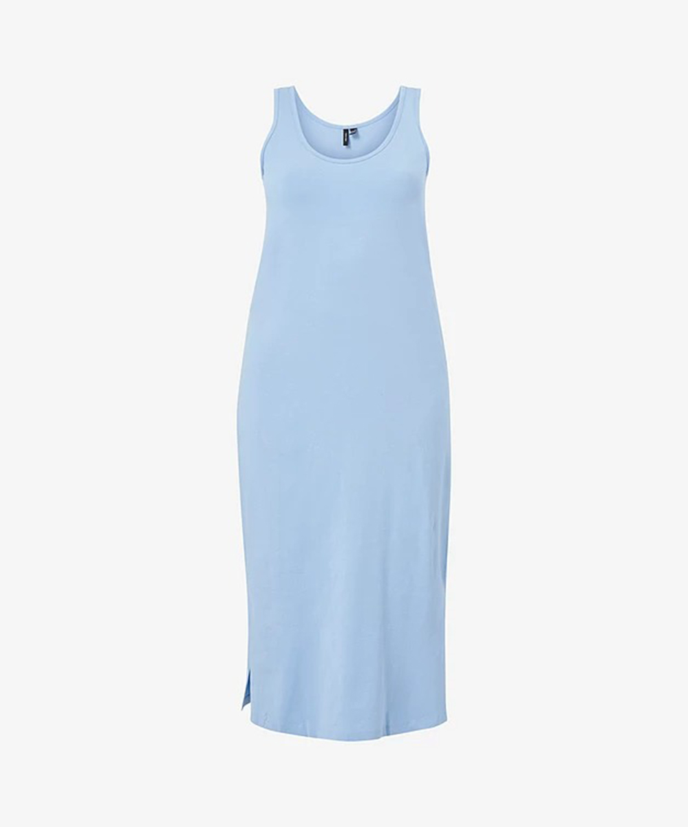 Rochie lunga Vero Moda Curve, bleu, S-42/44
