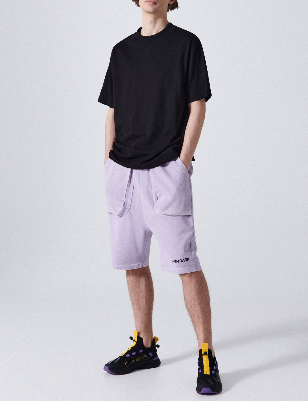 Pantaloni scurti CROPP, mov, S