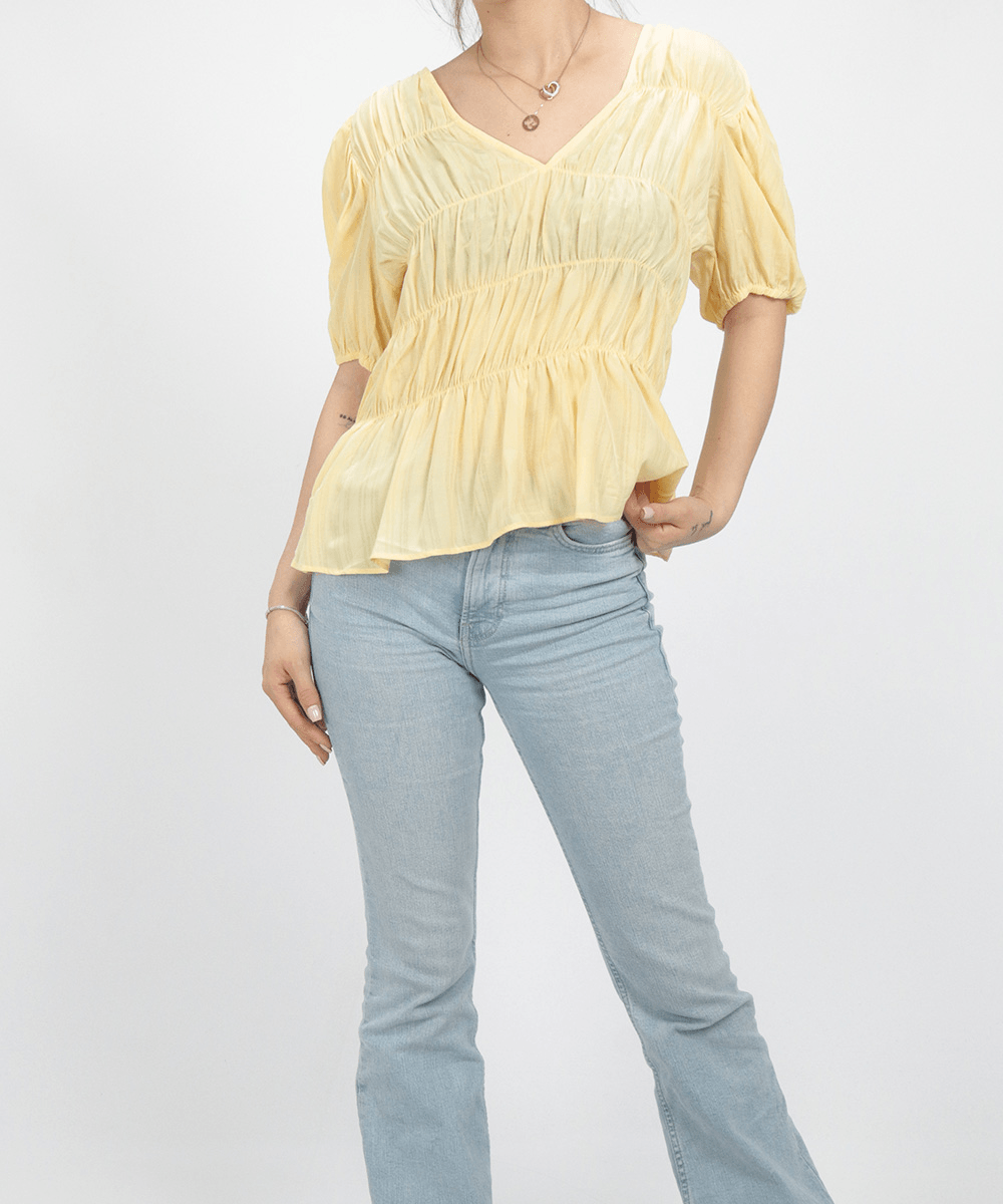 Bluza Vila, galben, 38