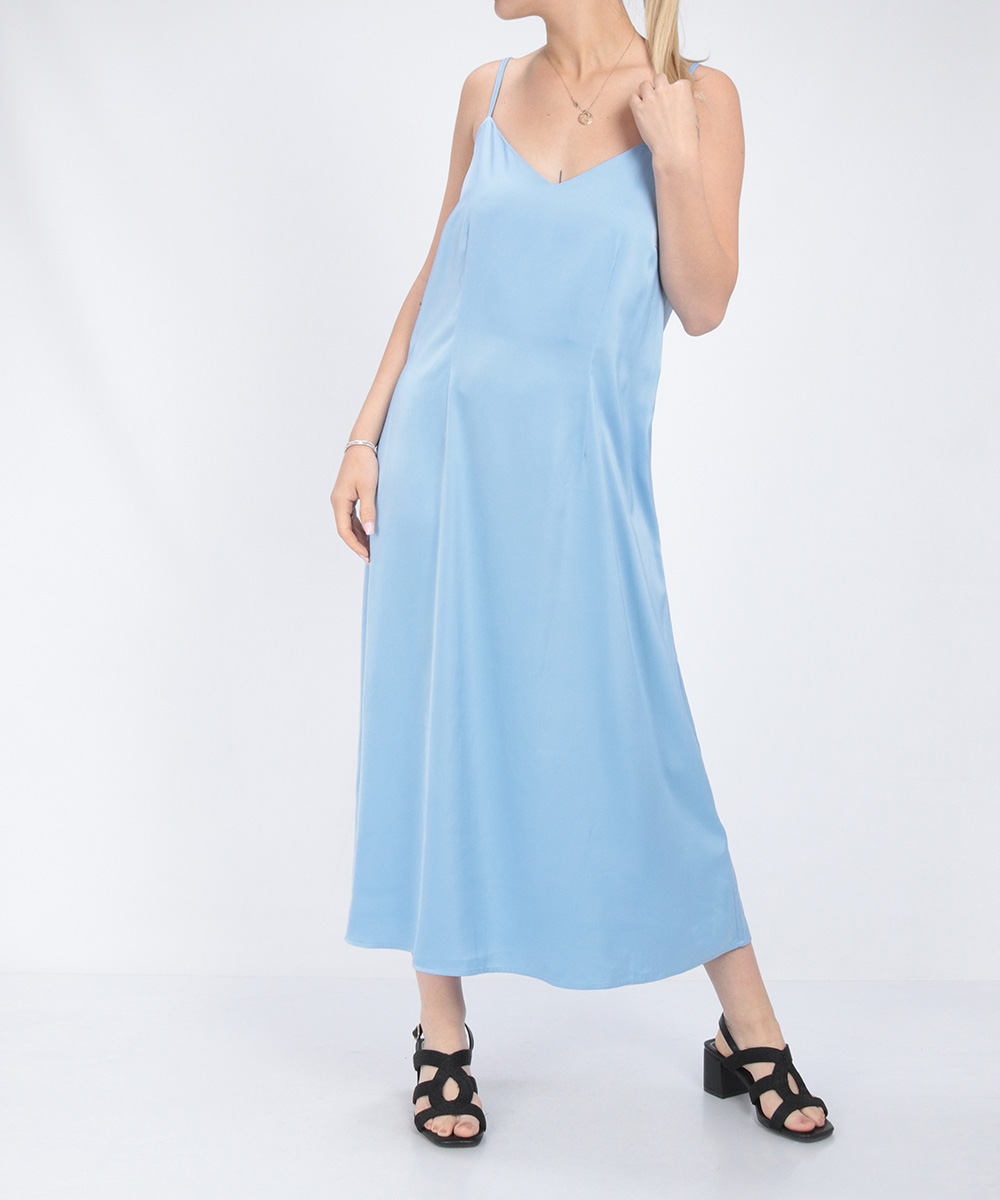 Rochie Lunga Object, albastru, 38
