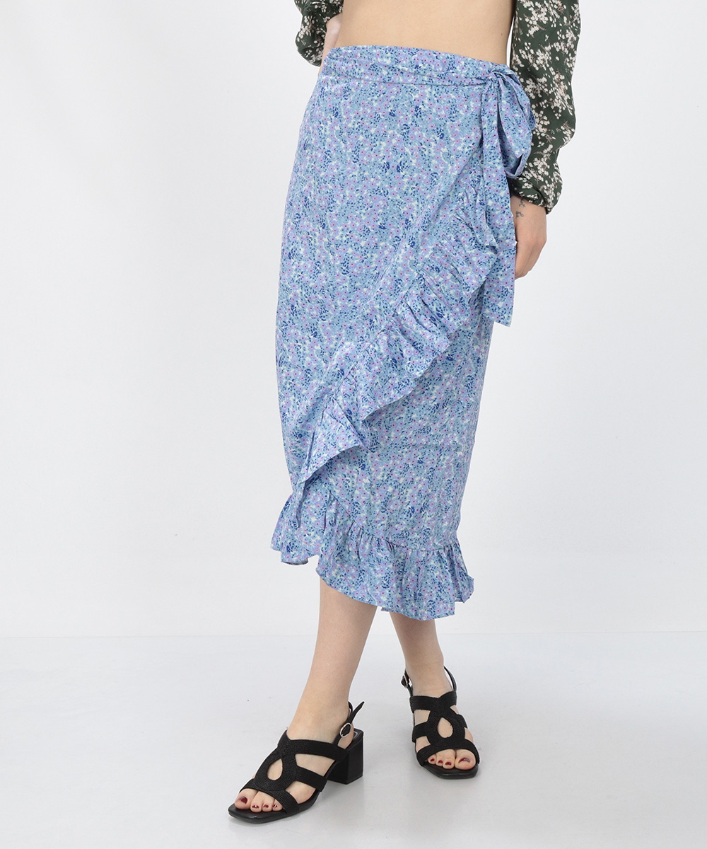 Fusta Vero Moda, albastru, XS