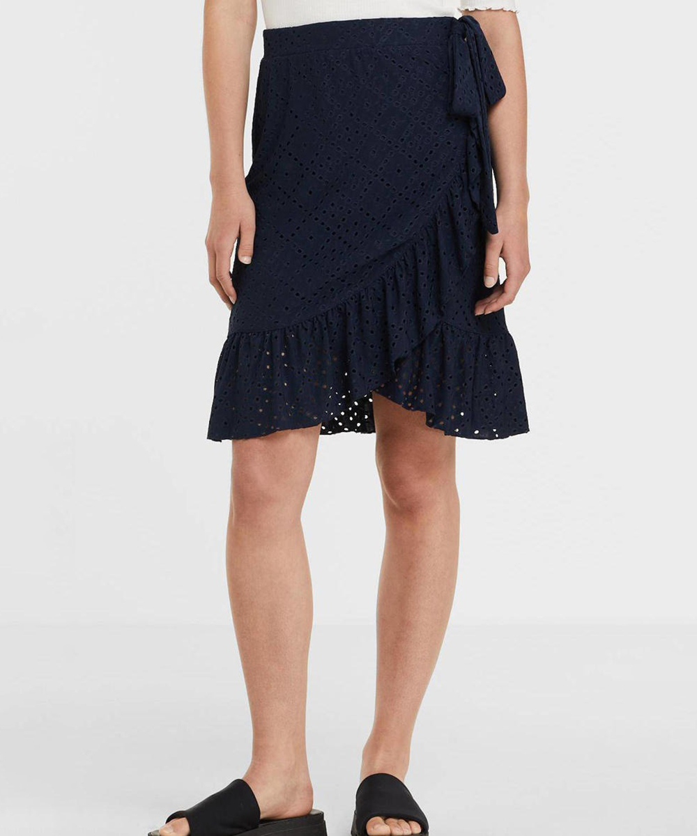 Fusta Vero Moda, bleumarin, XL